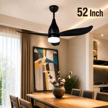 Gambar produk SOVE Kipas Angin Gantung Plafon Ceiling Fan LED 3 Color 52 Inch - TV-3