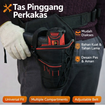 ESPLB Tas Pinggang Perkakas Drill Holster Tool Bag Sarung Bor Kanvas - GJ0199
