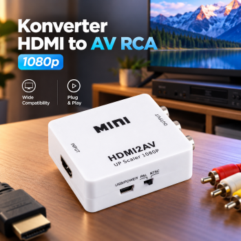Gambar produk Saintholly Konverter HDMI to AV RCA Mini Converter Adaptor 1080p - ST-209