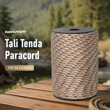 TaffSPORT Tali Tenda Paracord Rope Tent Camp 7 Core 4mm - SH139