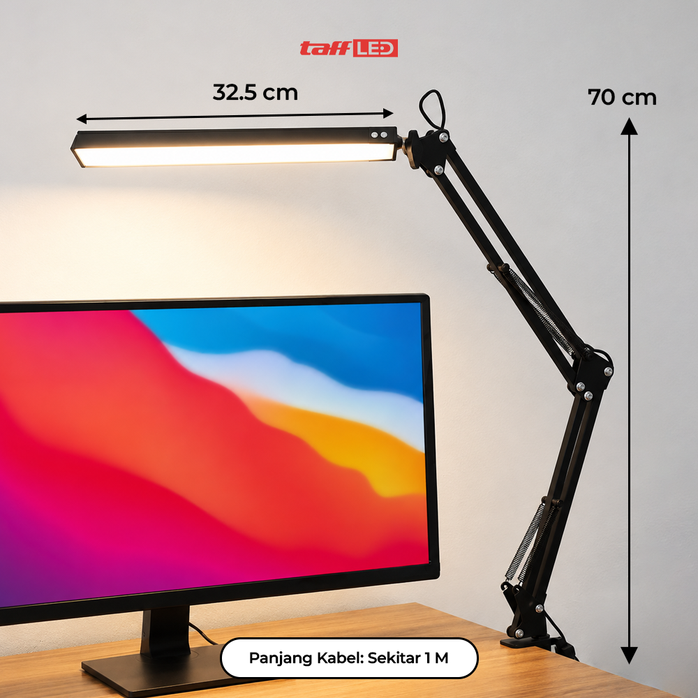Gambar produk TaffLED Lampu Meja Belajar LED 3 Color 3500-6000K 12W - FX310 - 8