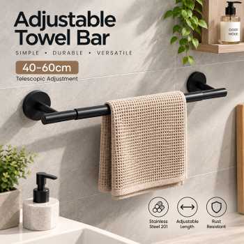 Honm Rak Gantungan Handuk Kain Stainless Steel Kitchen Hanger 40-60cm - PXM25