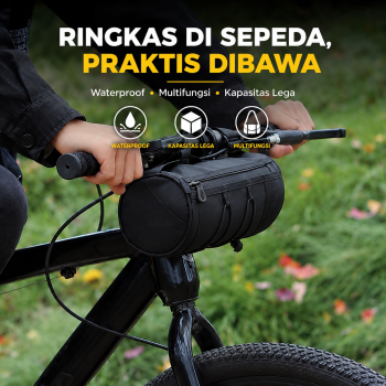 Gambar produk BENGGUO Tas Sepeda Handlebar Selempang Bike Bag Waterproof Multifungsi - P200