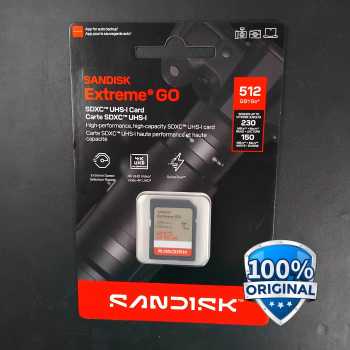 Gambar produk SanDisk Extreme GO SDXC/HC UHS-I Card U3 V30 4K UHD 230MB/s - SDSDXGN
