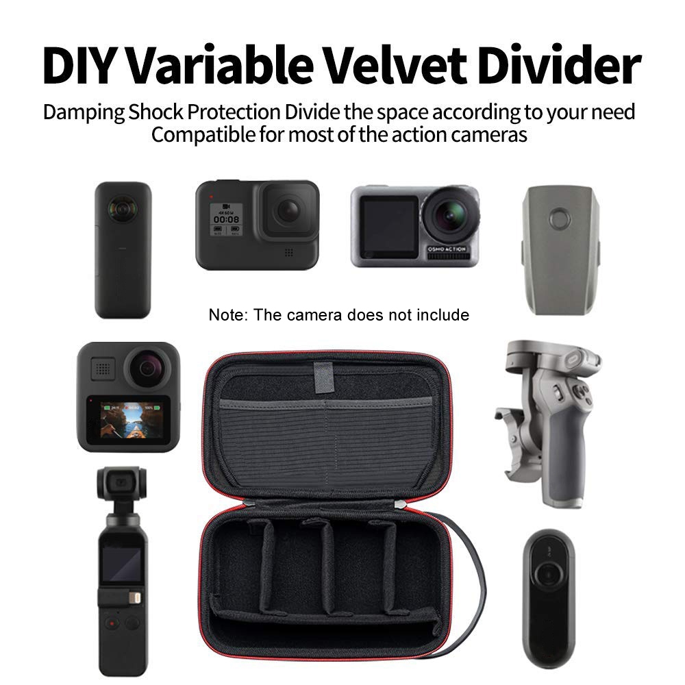 Gambar produk TELESIN Tas Kamera GoPro DJI Osmo Action Cam Organizer Protective Bag - GP-PRC-278 - 3