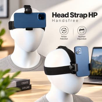 Gambar produk ARYTHE Head Strap HP Tali Kepala Adjustable Non Slip Design Handsfree - AT26