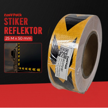 TaffPACK Stiker Reflektor Pemantul Cahaya Tanda Panah Warning Sign - TP5