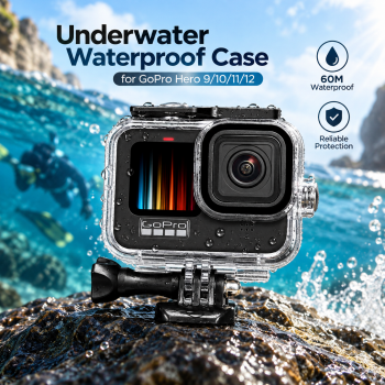 SOOCOO Underwater Waterproof Case 60M for GoPro Hero 9/10/11/12 - SO-901