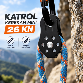 Gambar produk TaffSPORT Katrol Kerekan Mini Swivel Pulley Single Wheel - EN12278