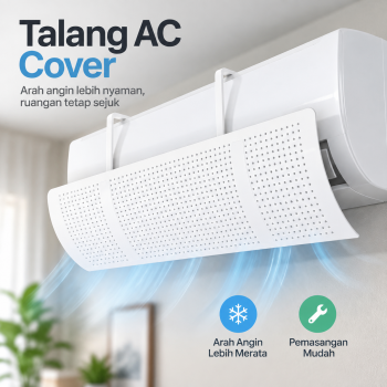 TaffHOME Talang AC Cover Angin Air Conditioner Windshield Deflector - YH-JJ-80