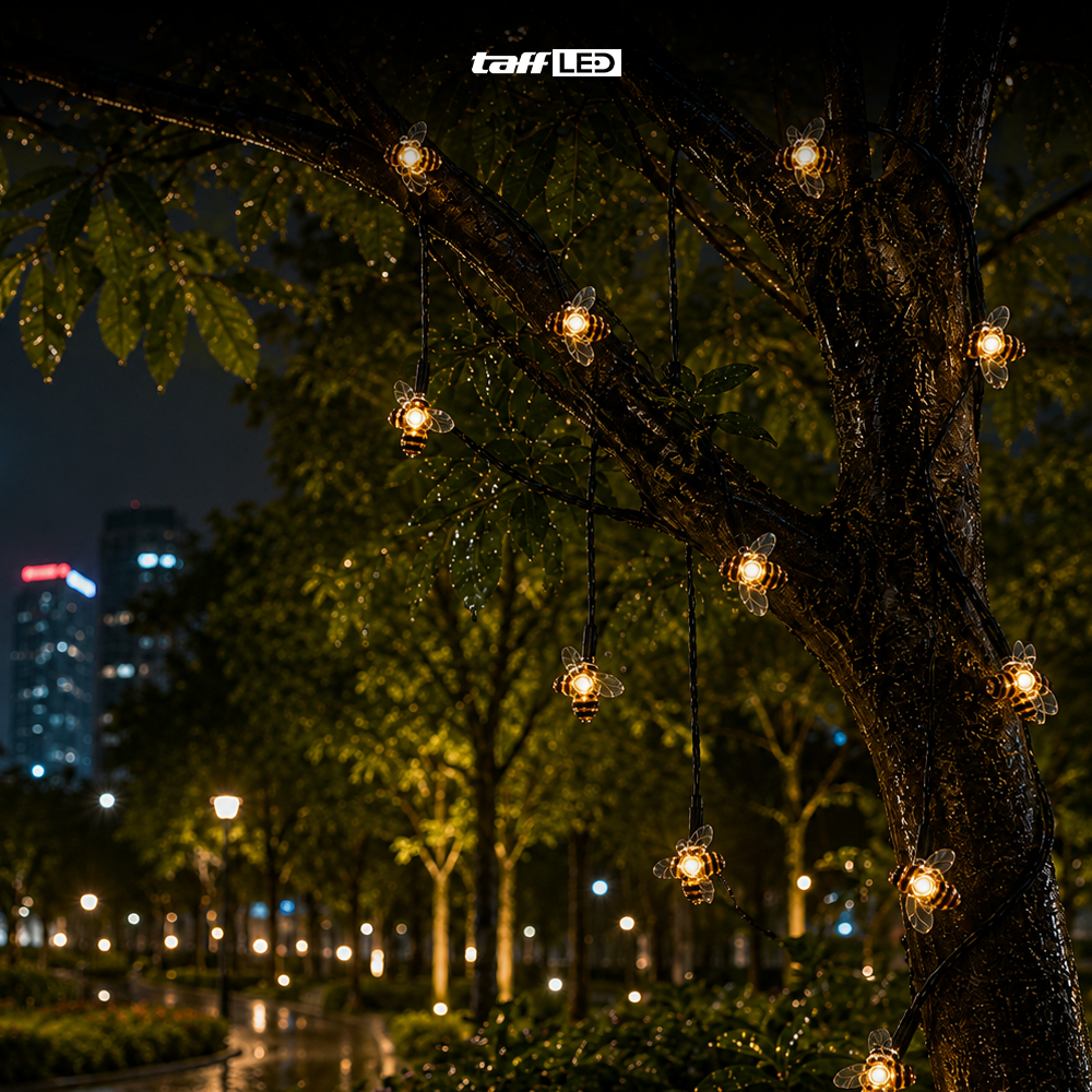 Gambar produk Finether Lampu Taman Outdoor Tancap Lebah Solar Panel IP65 50 LED - BE306 - 6