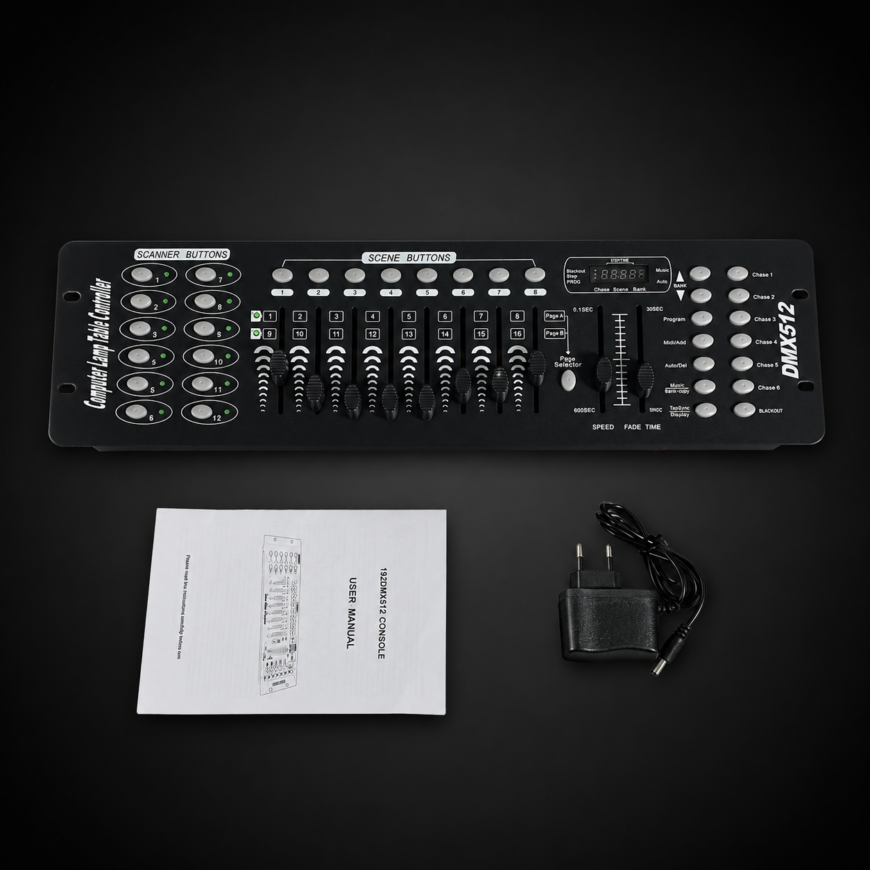 Gambar produk SHEHDS Mixer Lampu Stage Lighting Controller DMX Console DJ 192CH - SHE-DMX512 - 5