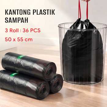 Gambar produk Dorae Kantong Plastik Sampah Garbage Bags Disposable Trash 3 Roll 20L - INU80
