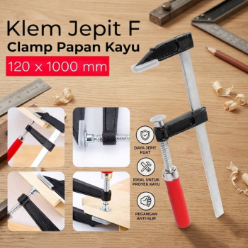 Taffware Klem F Clamp Jepit Papan Kayu Heavy Duty Woodworking - DEC04