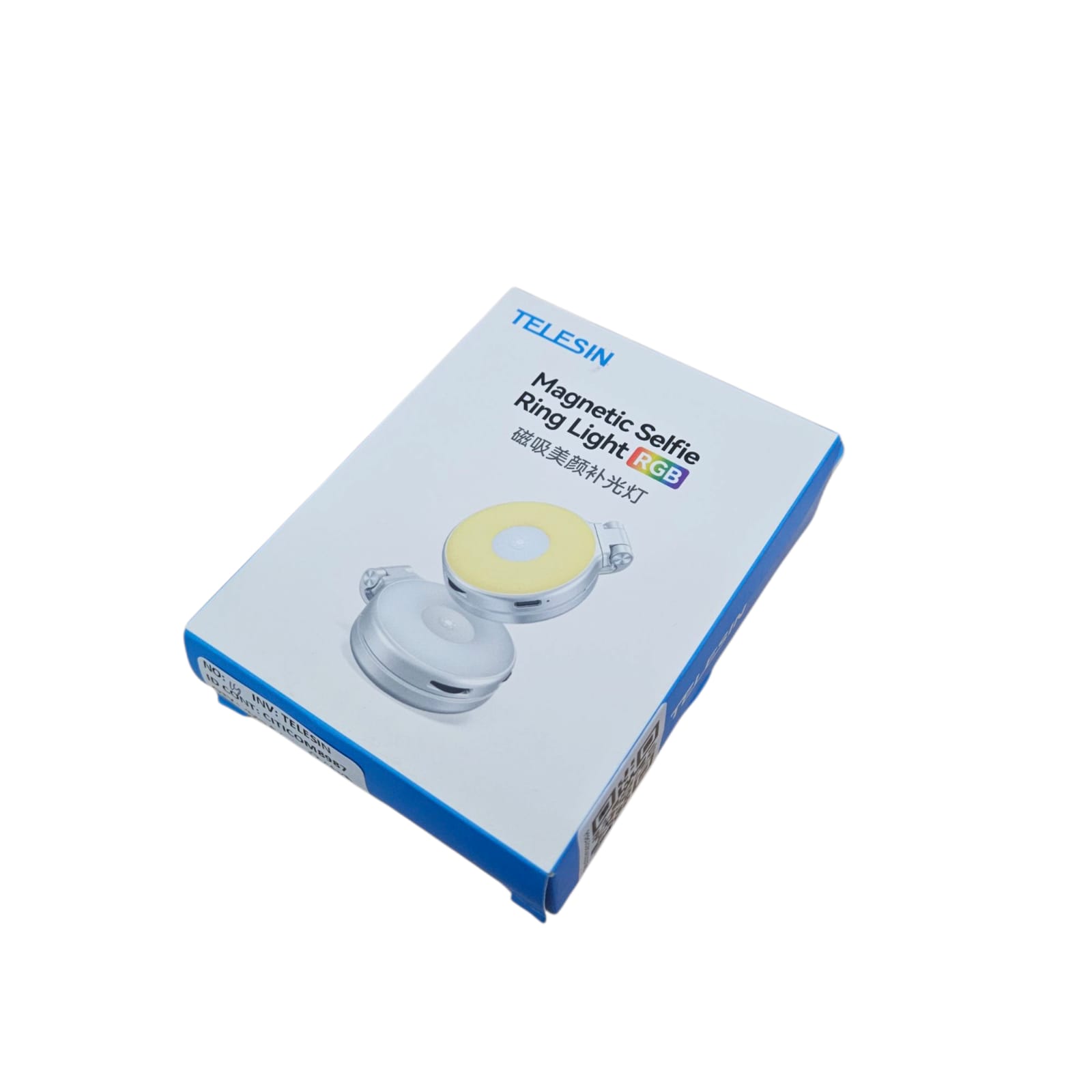 Gambar produk TELESIN Lampu Ring Light MagSafe 3in1 LED RGB 7000K 500mAh - P5-BGD-18 - Kemasan