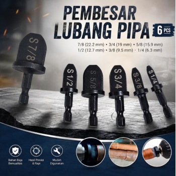 Gambar produk Kitbakechen Pembesar Lubang Pipa Tube Pipe Expander 6PCS - GJ2885