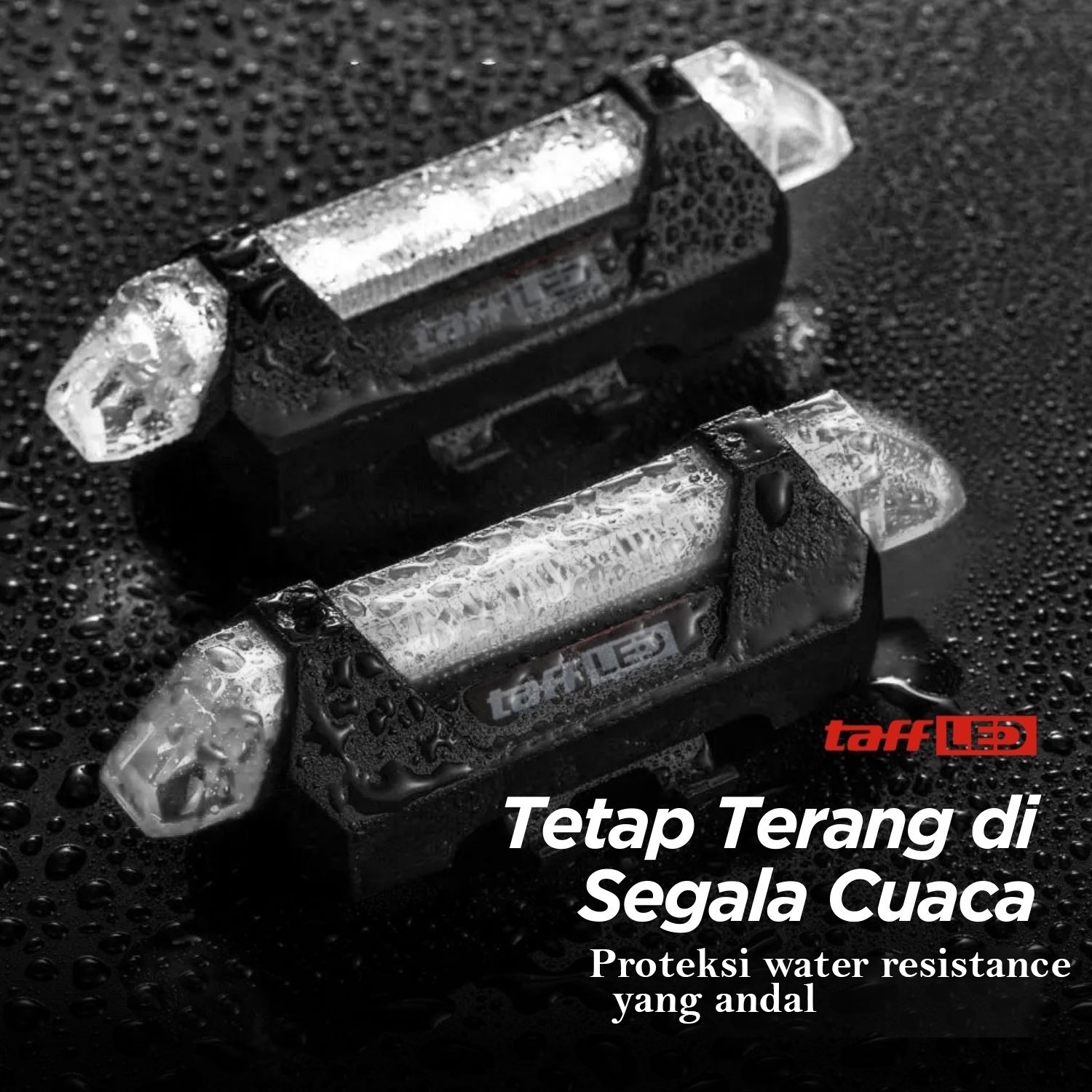 Gambar produk TaffLED Lampu Belakang Sepeda LED Waterproof Tail Light 15 Lumens - DC-918 - 3