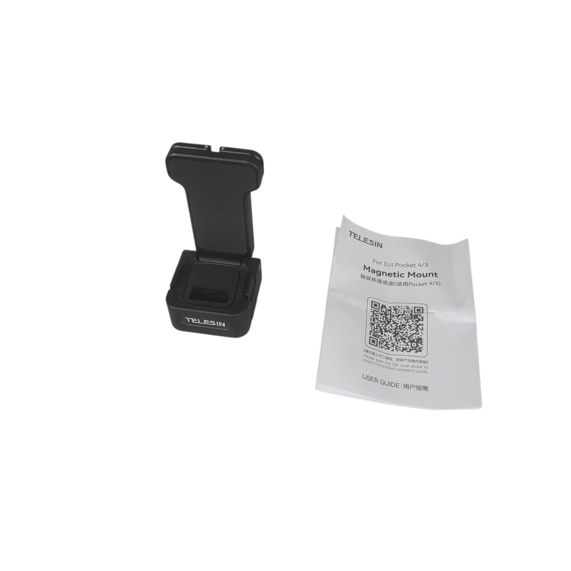 Gambar produk TELESIN Adapter Kamera Aksi Magnetic Quick Release DJI Pocket 3/4/4P - S7-JBK-36-TDJ - 8