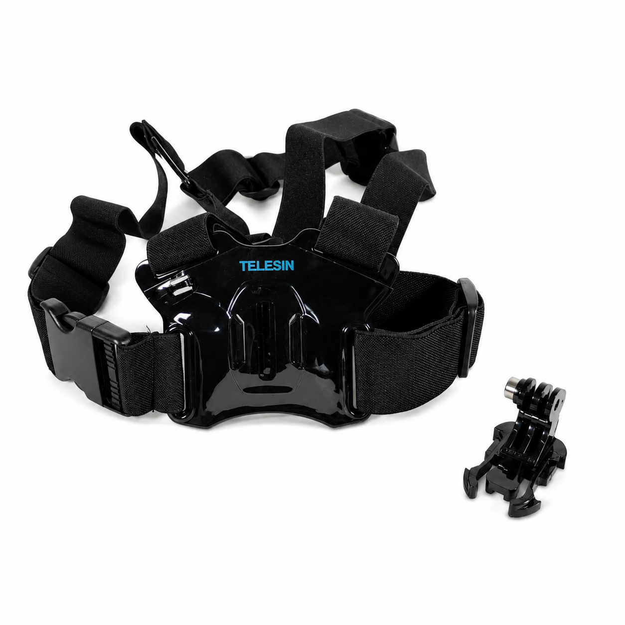 Gambar produk TELESIN Dual Mount Chest Strap Quick Release Buckle J Hook Action Cam - GP-CGP-T07 - 8