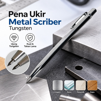 Gambar produk KNIFEZER Pena Ukir Metal Scriber Tungsten Carbide Tip