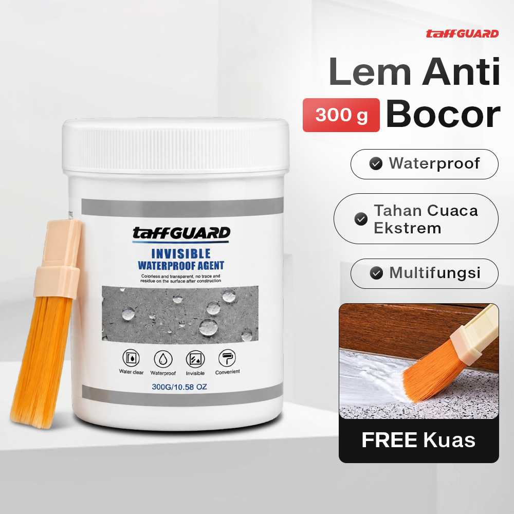 Gambar produk TaffGUARD Lem Anti Bocor Rembes Waterproof Coating 300g with Brush - JS013 - Utama