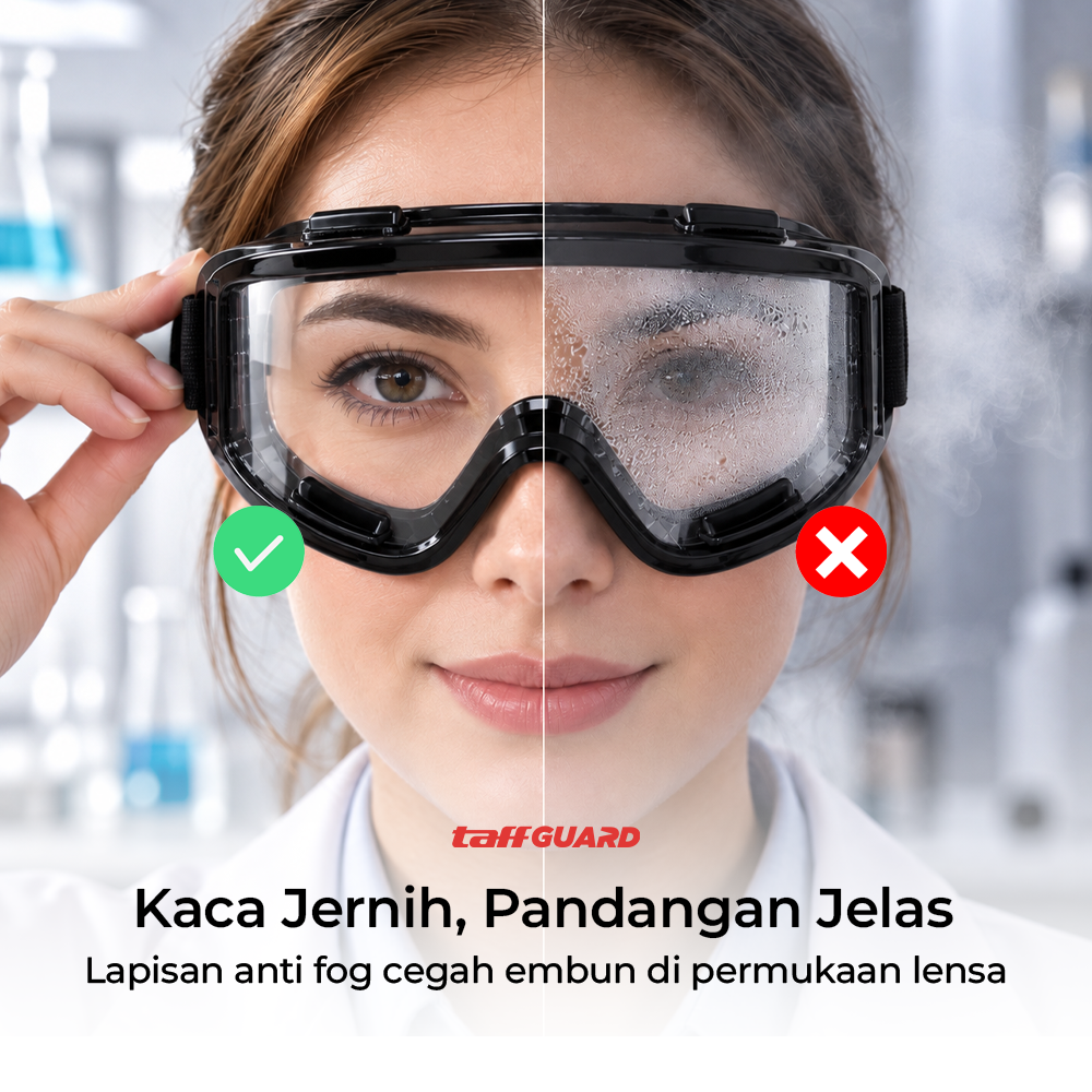 Gambar produk TaffGUARD Kacamata Safety Goggles Work Laboratory Eyewear - ASL-Y - 3