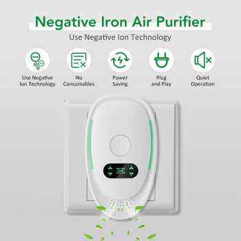 AFDEAL Air Purifier Deodorizer Negative Ion Portable EU Plug - BL-610