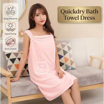 Gambar produk RXEZI Handuk Mandi Baju Quickdry Bath Towel Wearable 60x96cm - U0788