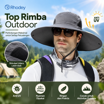 Rhodey Topi Rimba Outdoor Anti UV Polyester Boonie Hat - B60