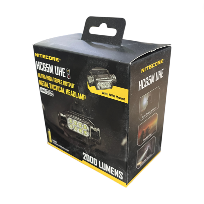 Gambar produk NITECORE Senter Kepala Headlamp LED Ultra NVG Mount IP68 2000 Lumens - HC65M UHE - Kemasan