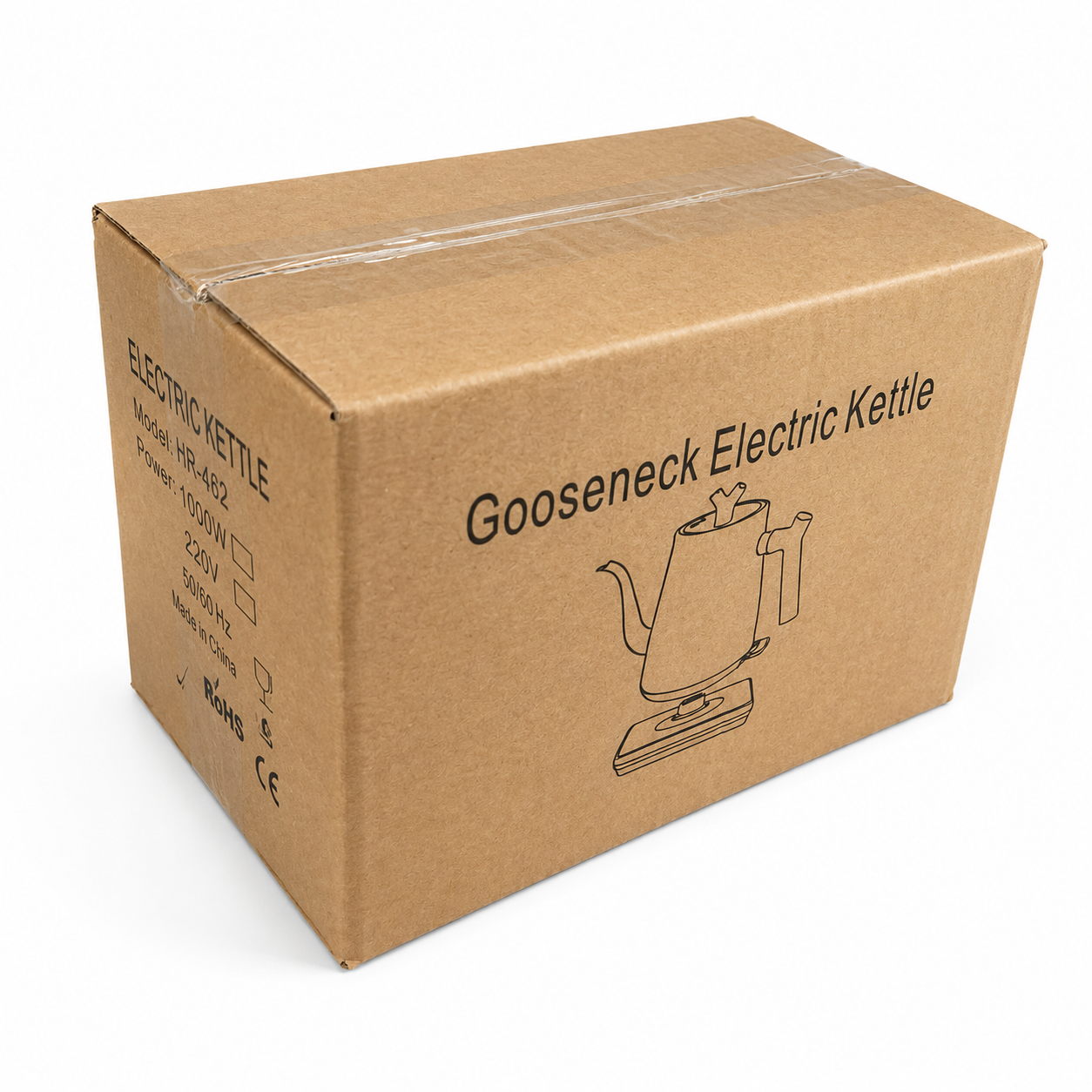 Gambar produk Kbxstart Teko Listrik Kopi Pemanas Air Leher Angsa Kettle 1L 1000W - HR-462 - Kemasan