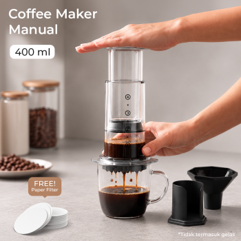 Gambar produk CAFEMASY Coffee Maker Manual Hand Press Espresso 400ml - C4-20
