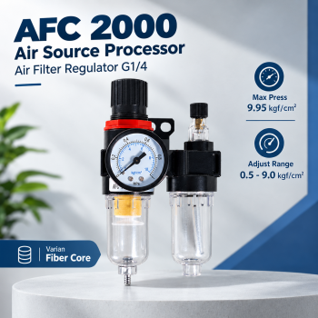 Gene Air Filter Regulator Pneumatic Saringan Kompresor Angin G1/4 - AFC-2000