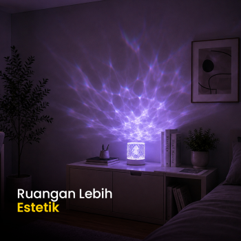Gambar produk RISIFY Lampu Tidur Proyektor LED Water Ripple 16 Color Round 3W - SFY25 - 4