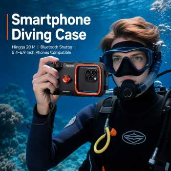 TELESIN Smartphone Diving Case Waterproof Universal Housing Kamera - P4-WTP-06