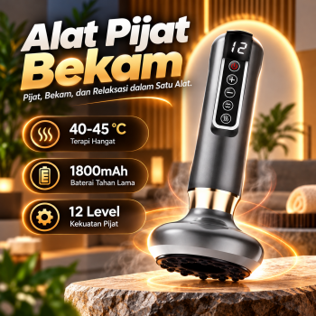 PASTSKY Alat Pijat Bekam Electric Cupping Massager Guasha 12 Gears - A12