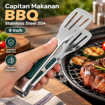 DONO Capitan Makanan Daging BBQ Jepitan Anti Slip Stainless Steel 304 - D-79
