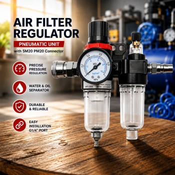 AFC Air Filter Regulator Lubricator Saringan Kompresor G1/4 Konektor - AFC2000