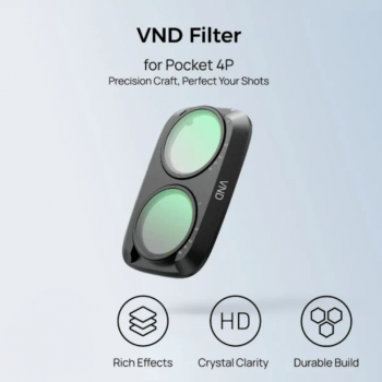 Gambar produk TELESIN Lens Camera Filter VND ND2 ND32 DJI Osmo Pocket 4 Pro - S5-FLT-89-TDJ