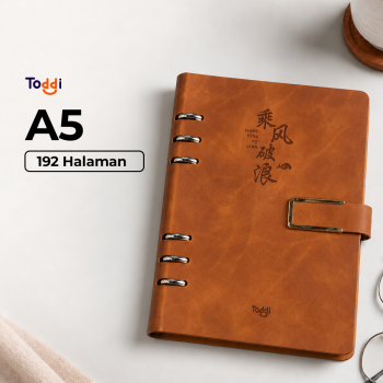 Toddi Buku Jurnal Binder Notebook Diary 192 Halaman Horizontal Line - JQY-B299