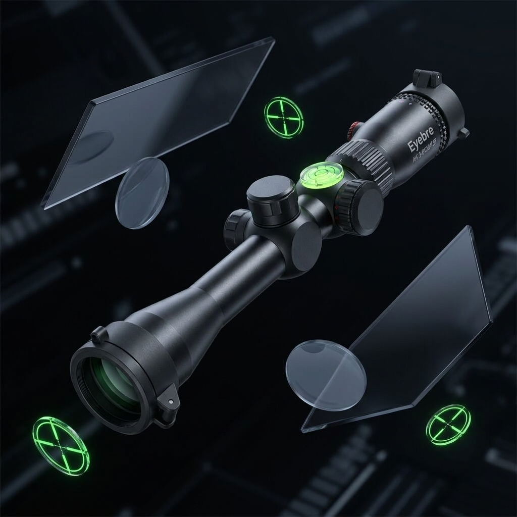 Gambar produk Eyebre Teropong Outdoor Scope Zoom Adjustable Reticle LED 3-9X 32mm - HK3-9X32AOE - 1
