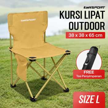 TaffSPORT Kursi Lipat Outdoor Camping Portable Oxford Folding Chair - BD852