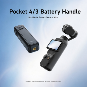 TELESIN Battery Handle DJI Osmo Pocket 3/4 NTC Sensor 5000mAh - S0-BCG-46-TDJ