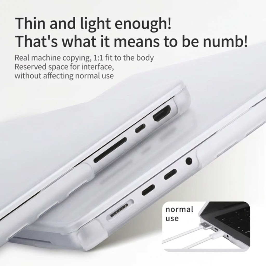 Gambar produk WCOVE Crystal Case Pelindung Laptop Cover MacBook Neo A18 13 Inch - A3404 - 6