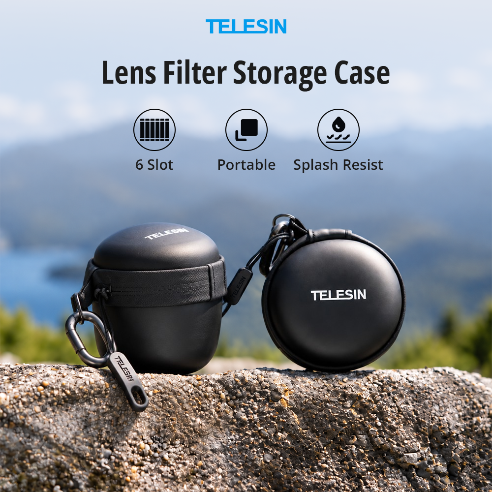 Gambar produk TELESIN Lens Filter Storage Case Action Camera Hard Shell 6 Slot - S6-PRC-17 - Utama