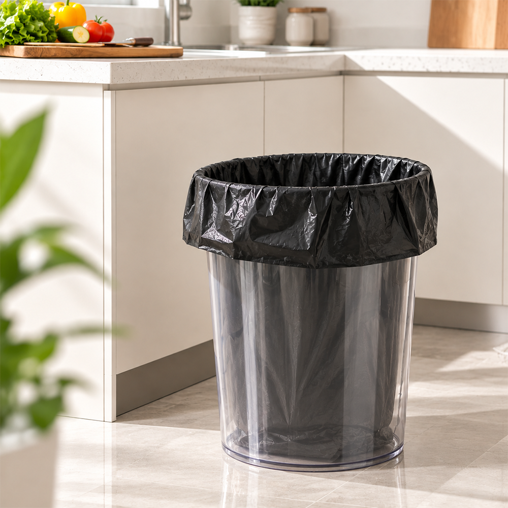 Gambar produk TRASU Kantong Plastik Sampah Disposable Trash Bag 45x55cm 100 PCS - TR-45 - 7