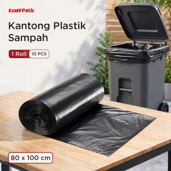 Gambar produk TaffPACK Kantong Plastik Sampah Disposable Trash 80x100cm 1 Roll - YJJ01
