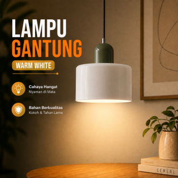 PHYVAL Lampu Gantung Hias Vintage Pendant Light Glass Warm White E27 - BB20