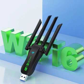 TAPDRA WiFi Adaptor Dongle Receiver Dual Band 2.4/5G 600Mbps - BW12