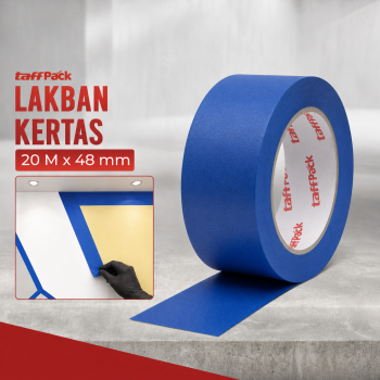 TaffPACK Lakban Kertas Masking Tape Paper Heat Resistant 20M - TK-10